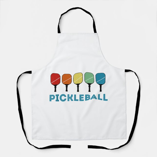 Funny Pickleball Retro Vintag Schürze (Vorderseite)