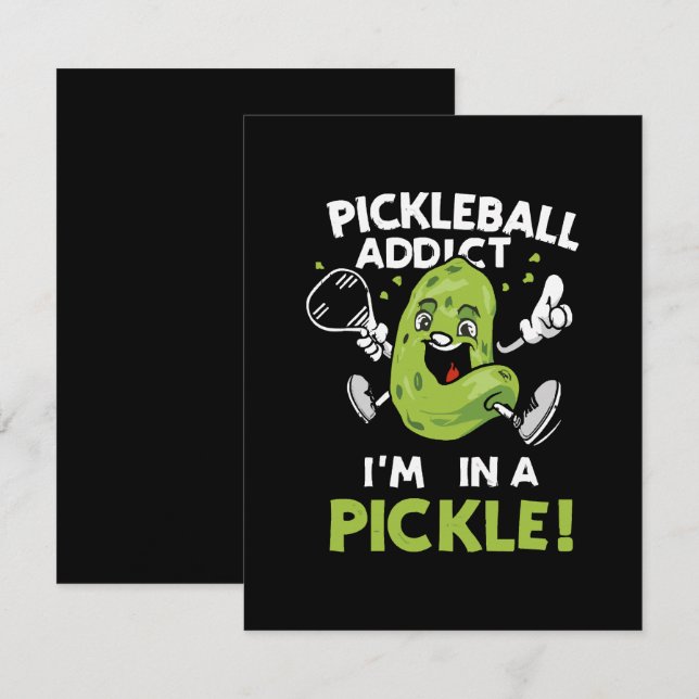 Funny-Pickleball RSVP Karte (Vorne/Hinten)