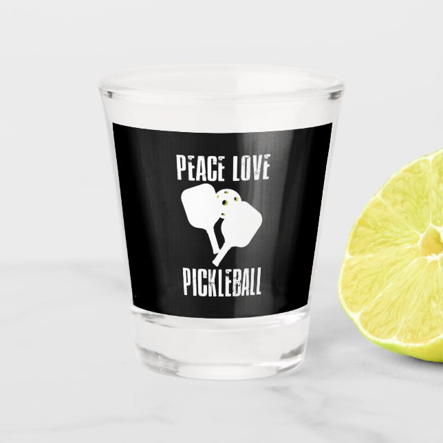 Funny Pickleball Schnapsglas (Vorderseite)