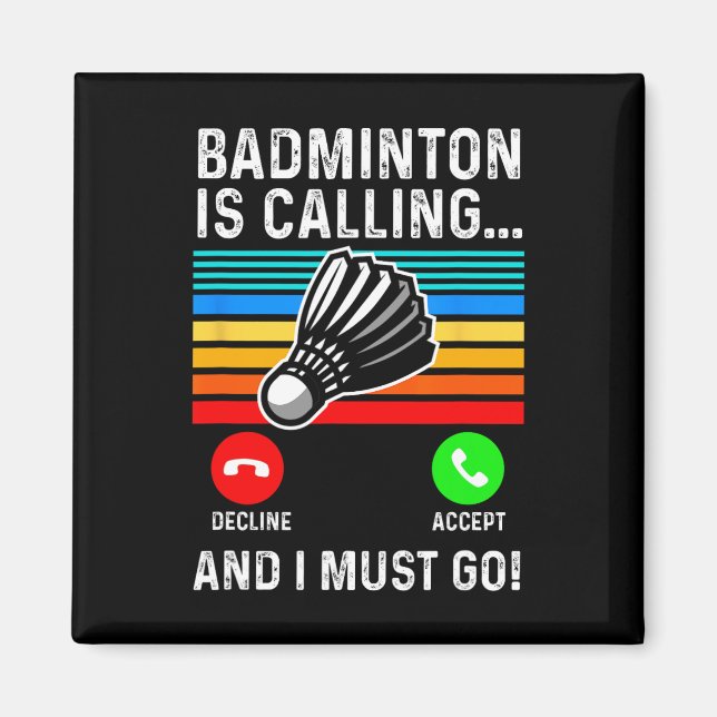 Funny Picklell Dminton Shuttle Magnet (Vorne)