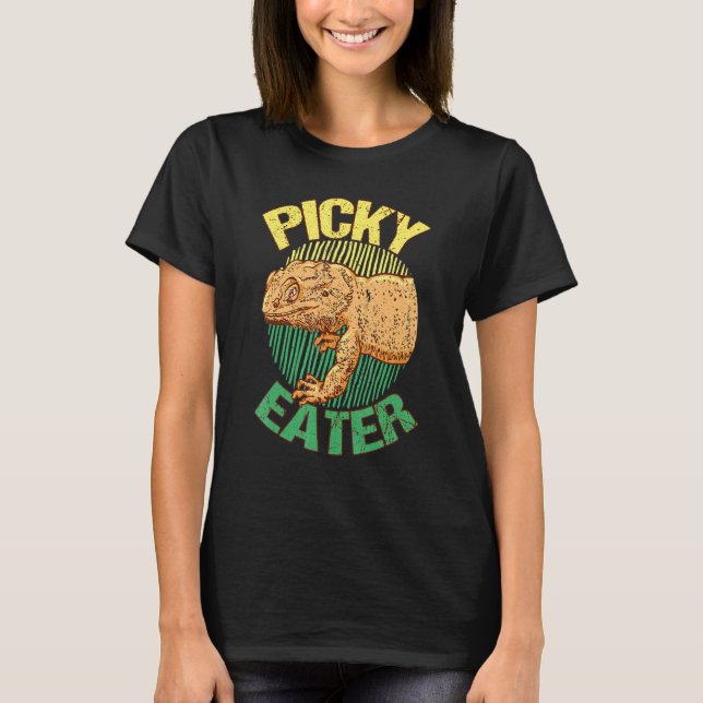 Funny Picky Eater Bartded Dragon T-Shirt (Vorderseite)