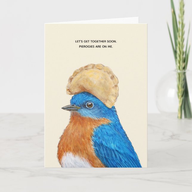 Funny pierogi card karte (Vorderseite)