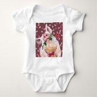 Funny Pig Baby Bodysuit