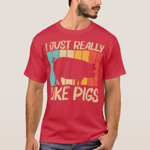 Funny Pig Design for Men Women Pig Bauer Farm T-Shirt