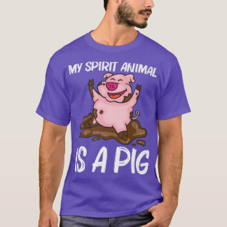 Funny Pig Design für Männer Frauen Hog Bauer Farm  T-Shirt