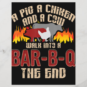 Funny Pig Hühnchen Kuh Bar B Q Grillen Koch Koch K