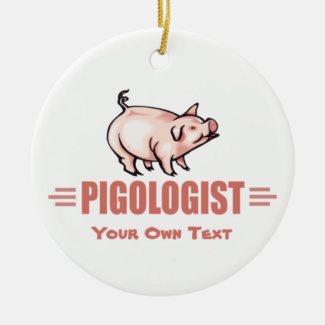 Funny Pig Lago Keramikornament (Vorne)