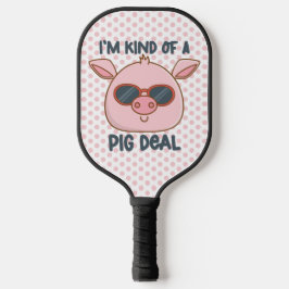 Funny Pig Pun Pickleball Schläger