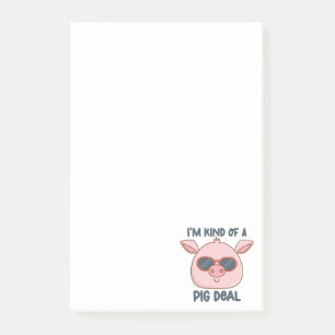 Funny Pig Pun Post-it Notes Klebezettel