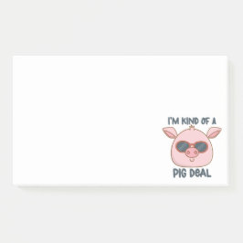 Funny Pig Pun Post-it Notes Klebezettel