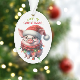 Funny Pig String Lights Kinder Weihnachten Ornament