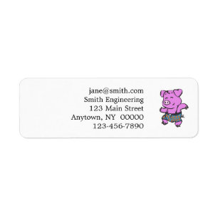 Funny Pig tanzend Cartoon Hintergrundfarbe auswä