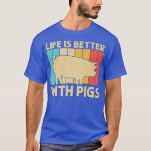 Funny Pig Women Women Bacon Animal Lover Swine F T-Shirt