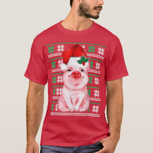 Funny Pigmas Pig Lover Ugly Christmas Sweater Girl T-Shirt
