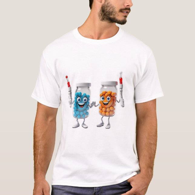 Funny Pill Bottle T-Shirt (Vorderseite)
