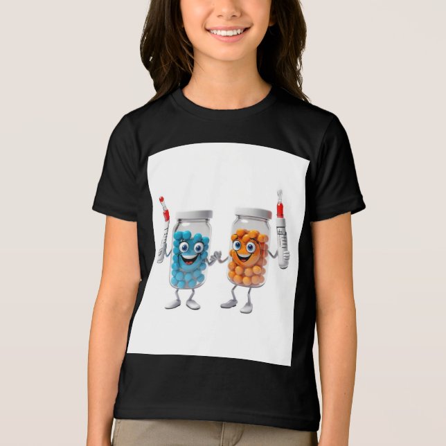Funny Pill Bottle Tee girls (Vorderseite)