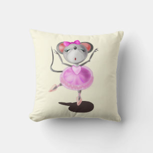 Funny Pillow Ballerina Mouse Balletttänzer Kissen