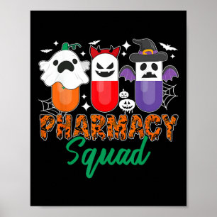 Funny Pills Apotheker Niedlich Halloween Pharmacy Poster