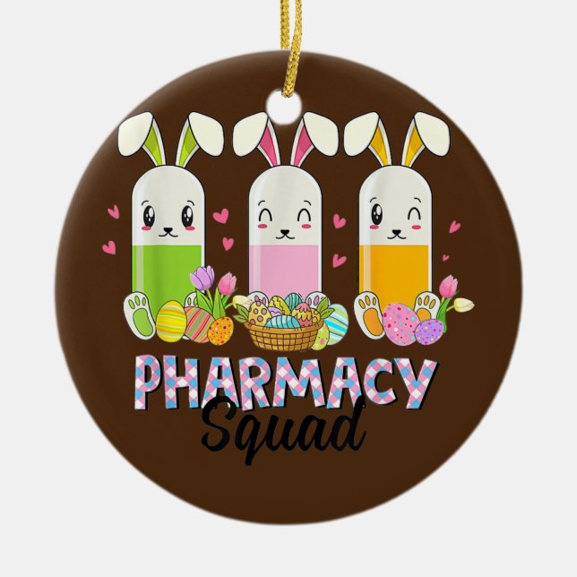 Funny Pills Pharmacy Squad Apotheke Leben Ostern Keramik Ornament (Vorne)