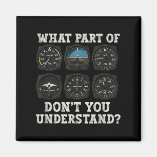 "Funny Pilot Art Men Women Aviation Airline Pilot Magnet