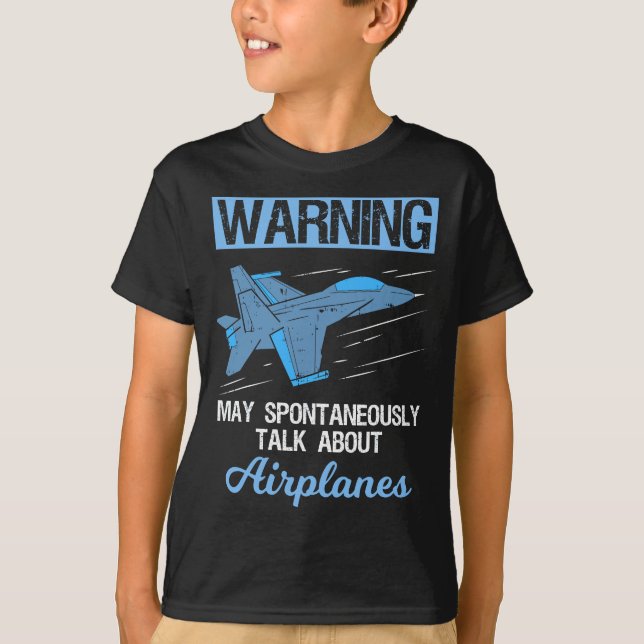 Funny Pilot Aviation Jet Fighter Flugzeug T-Shirt (Vorderseite)