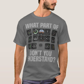 Funny Pilot Design für Frauen Flugzeug Flugzeug T-Shirt