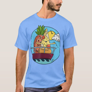 Funny Pineape auf Pizza Verbotener Valentinstag T-Shirt