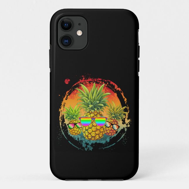 Funny Pineaple Summer Vibes Case-Mate iPhone Hülle (Rückseite)