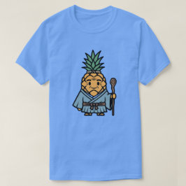 Funny Pineapple Sensei Master Samurai Illustration T-Shirt