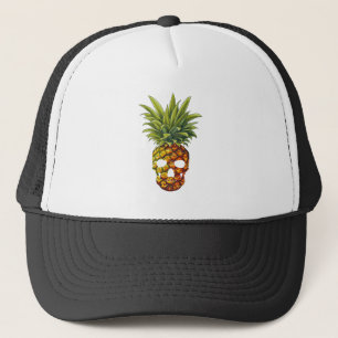 Funny Pineapse Fruit Skull Truckerkappe