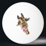 Funny Ping Pong Balls Playful Giraffe Tischtennisball<br><div class="desc">Customizable - Ping Pong Balls with Funny Giraffe Tongue Out and Playful Wink Cartoon Drawing with Text Smile - or Choose / Add Your Unique Text / Font / Color / Size - Make Your Special Table Tennis Balls Gifts - Resize and move or remove and add elements / image...</div>