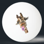 Funny Ping Pong Balls Playful Giraffe Tischtennisball<br><div class="desc">Customizable - Ping Pong Balls with Funny Giraffe Tongue Out and Playful Wink Cartoon Drawing with Text Smile - or Choose / Add Your Unique Text / Font / Color / Size - Make Your Special Table Tennis Balls Gifts - Resize and move or remove and add elements / image...</div>