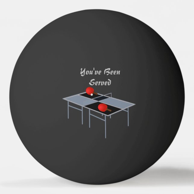 Funny Ping Pong Table diente Design, Tischtennisball (Vorderseite)