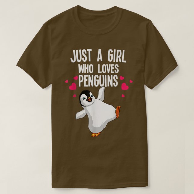 Funny Pinguin Design für Frauen Mädchen Kinder Aqu T-Shirt (Design vorne)