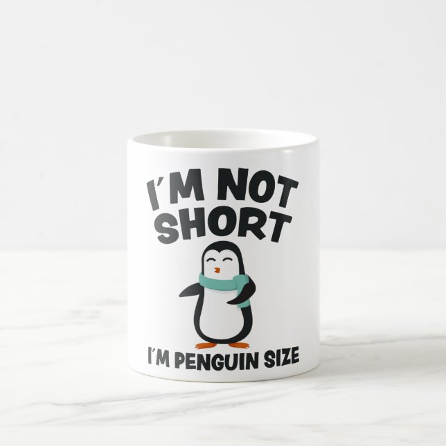 Funny Pinguin Fun Zitat Little Tiny Pinguins Gesch Kaffeetasse (Mittel)