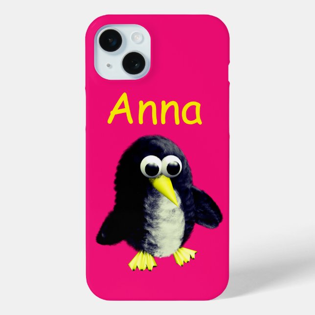 Funny Pinguin, personalisiert Case-Mate iPhone Hülle (Rückseite)