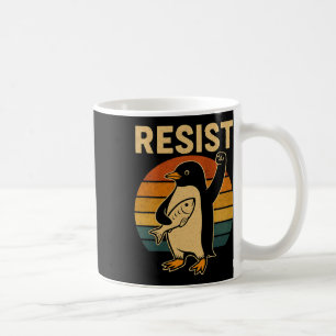Funny Pinguin Resist Pinguine Protest gegen Tari Kaffeetasse