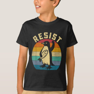 Funny Pinguin Resist Pinguine Protest gegen Tari T-Shirt