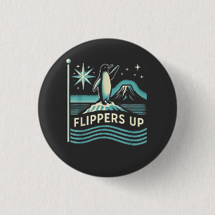 Funny Pinguin Resist Protest gegen Tarrifs Button