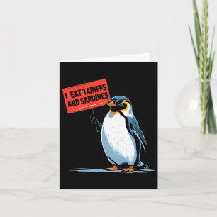 Funny Pinguin Tariff Pub I essen Tarife und Sardin Karte