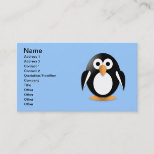 Funny Pinguin Visitenkarte