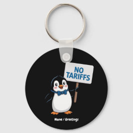 Funny Pinguins NO TARIFFS Taxes Unglaublich witzig Schlüsselanhänger