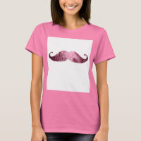 Funny Pink Bling Mustache