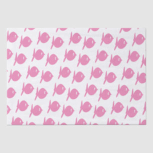 Funny Pink Fish Seidenpapier