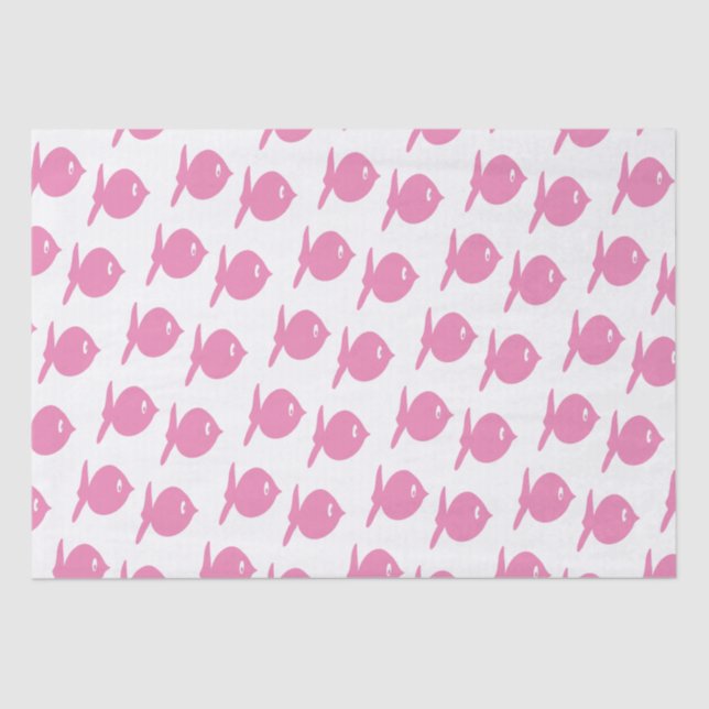 Funny Pink Fish Seidenpapier (Vorderseite)