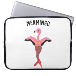 Funny Pink Magical Mermaid Flamingo Mermingo Laptopschutzhülle