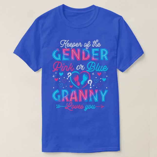 Funny Pink oder Blue Granny Lieben Sie Geschlecht  T-Shirt (Design vorne)