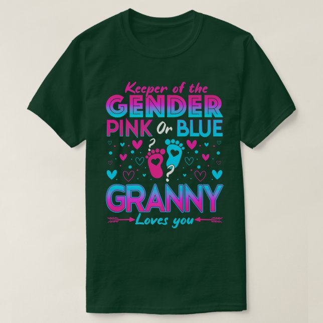 Funny Pink oder Blue Granny Lieben Sie Geschlecht  T-Shirt (Design vorne)