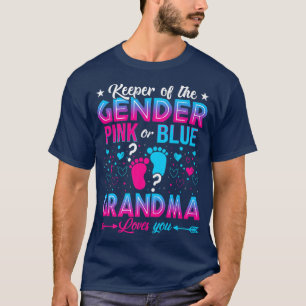 Funny Pink oder Blue Oma Lieben Sie Geschlecht zei T-Shirt