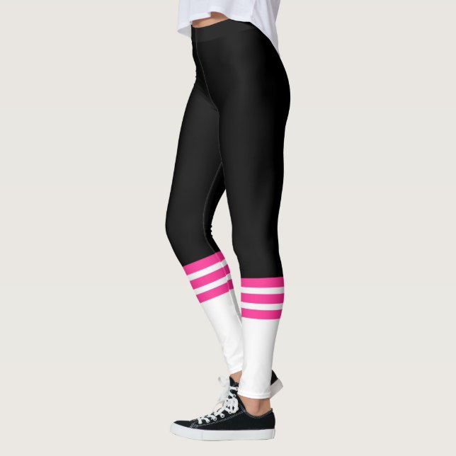 Funny Pink Team Tube Socke Leggings (Links)